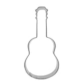 5pcs Guitar Shape Baking Biscuit Mold Stainless Steel Fondant Mousse Circle, Guitar Shape